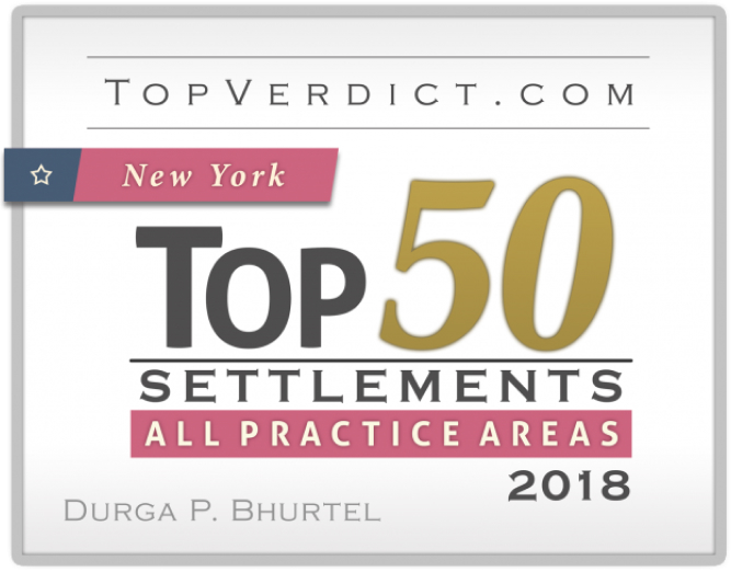 Mr. Durga P. Bhurtel has been selected for Top 50 Settlement Attorney of New York for 2018